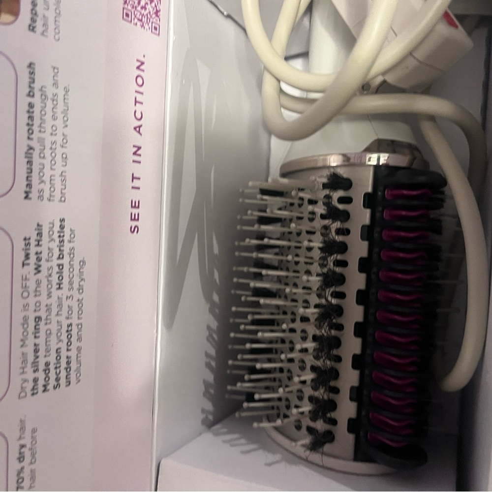 SmoothStyle Heated Hair Tool - White and Purple - Picture 4 of 4